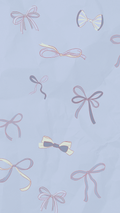 Blue Bow Wallpaper